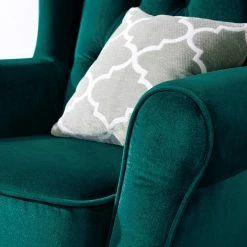 Maison Belfort Ohrensessel Luro Samt -WOHNZIMMERMÖBEL Verkäufe 1000117563 200528 17202000009 DETAILS P000000001000117563