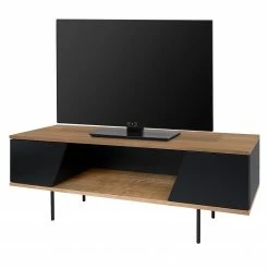 Temahome TV-Lowboard Dixie - Walnuss / Schwarz