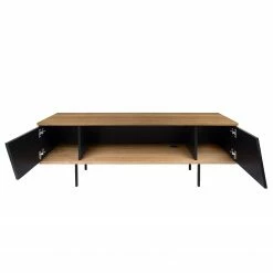 Temahome TV-Lowboard Dixie - Walnuss / Schwarz -WOHNZIMMERMÖBEL Verkäufe 1000117675 201016 13244400243 DETAILS P000000001000117675