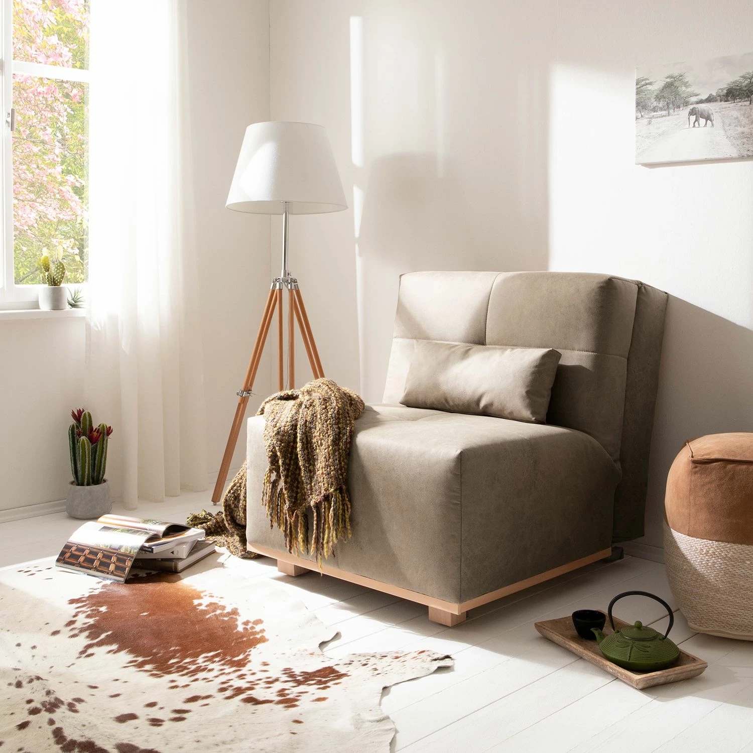 Ars Natura Schlafsessel Simla I - Microfaser - Cubanit 2 Ars Natura Schlafsessel Simla I - Microfaser - Cubanit – Bild 2