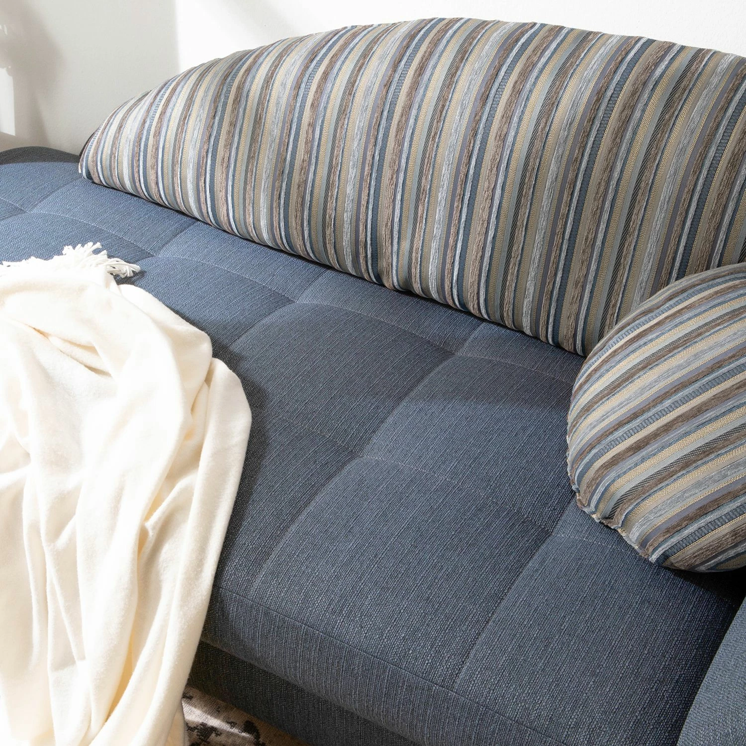 Loftscape Recamiere Limon - Webstoff - Jeansblau - Armlehne davorstehend links 17 Loftscape Recamiere Limon - Webstoff - Jeansblau - Armlehne davorstehend links – Bild 17