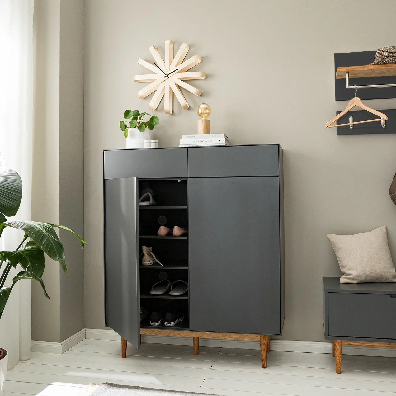 Mørteens Schuhkommode Lindholm II - Grau 6 Mørteens Schuhkommode Lindholm II - Grau – Bild 6