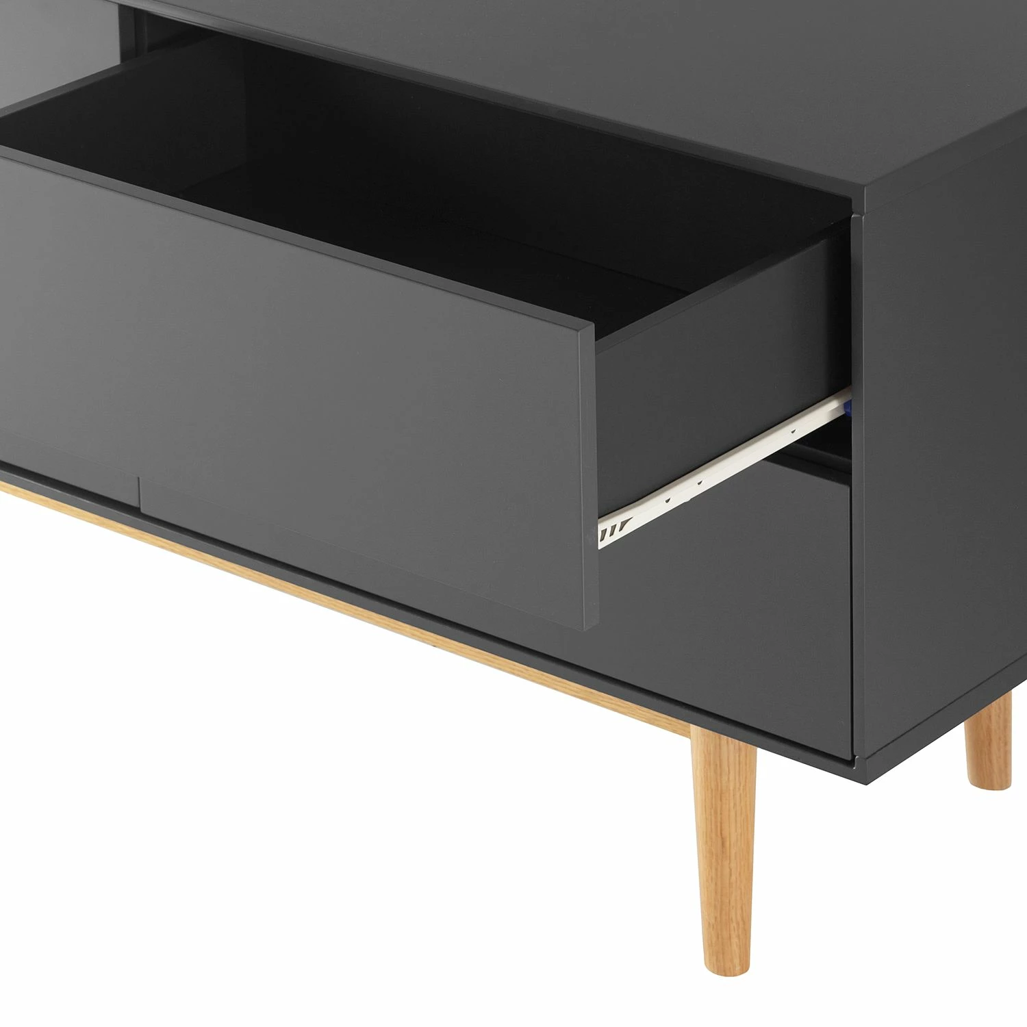 Mørteens Sideboard Lindholm V - Eiche teilmassiv - Grau / Eiche 10 Mørteens Sideboard Lindholm V - Eiche teilmassiv - Grau / Eiche – Bild 10