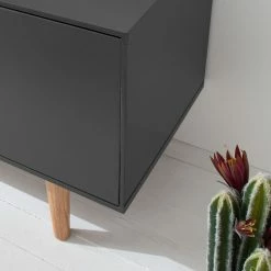 Mørteens TV-Lowboard Lindholm - Grau - 160 x 40 cm -WOHNZIMMERMÖBEL Verkäufe 1000119270 190211 10374000015 GALLERYIMAGES P000000001000119270