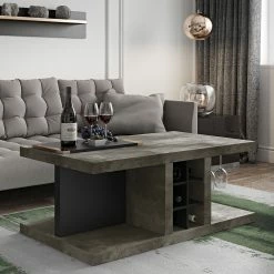 Temahome Couchtisch Detroit ll - Beton Dekor / Matt Schwarz 13 Temahome Couchtisch Detroit ll - Beton Dekor / Matt Schwarz -WOHNZIMMERMÖBEL Verkäufe 1000119849 201016 13253600265 MOOD DETAILS P000000001000119849 mood