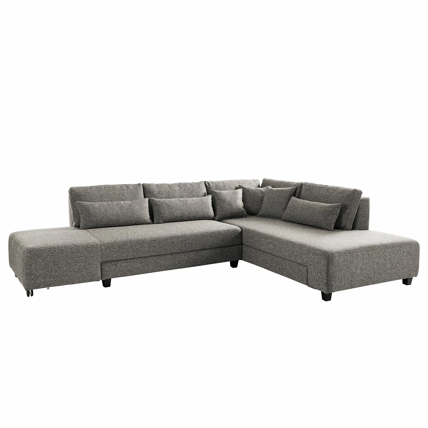 Fredriks Ecksofa Apex - Webstoff - Haselnuss - Ottomane davorstehend rechts 1 Fredriks Ecksofa Apex - Webstoff - Haselnuss - Ottomane davorstehend rechts