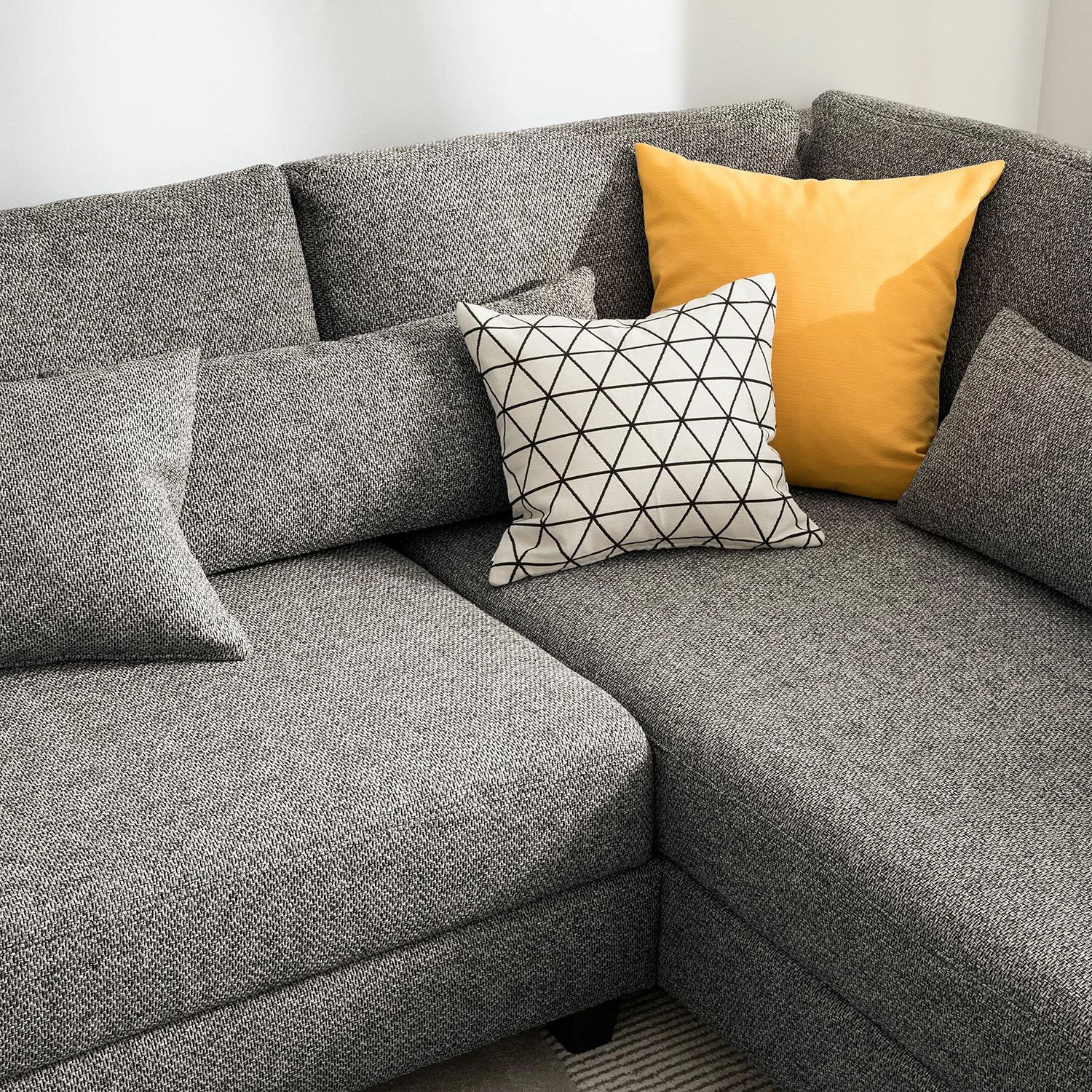 Fredriks Ecksofa Apex - Webstoff - Haselnuss - Ottomane davorstehend rechts 15 Fredriks Ecksofa Apex - Webstoff - Haselnuss - Ottomane davorstehend rechts – Bild 15