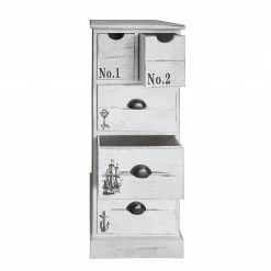 Maison Belfort Kommode Nadi I - Paulownia teilmassiv - Antik Weiß - 86 cm -WOHNZIMMERMÖBEL Verkäufe 1000122202 200723 16075700002 DETAILS P000000001000122202