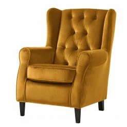 Maison Belfort Ohrensessel Luro Samt - Honig