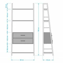 Ars manufacti Regal Atelier IV - Akazie massiv / Metall - Akazie Braun / Anthrazit -WOHNZIMMERMÖBEL Verkäufe 1000123167 030 GALLERYIMAGES P000000001000123167