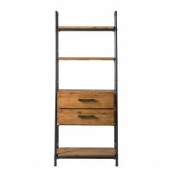 Ars manufacti Regal Atelier IV - Akazie massiv / Metall - Akazie Braun / Anthrazit -WOHNZIMMERMÖBEL Verkäufe 1000123167 180628 09471402 GALLERYIMAGES P000000001000123167