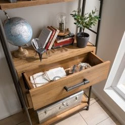 Ars manufacti Regal Atelier IV - Akazie massiv / Metall - Akazie Braun / Anthrazit -WOHNZIMMERMÖBEL Verkäufe 1000123167 180917 101124071 GALLERYIMAGES P000000001000123167