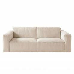 Ars Natura 3-Sitzer Sofa LORALAI - Cordstoff Lola: Creme -WOHNZIMMERMÖBEL Verkäufe 1000123336 180716 09334403 GALLERYIMAGES P000000001000123336