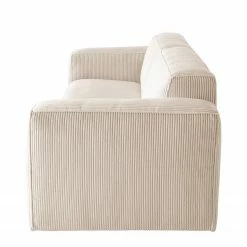 Ars Natura 3-Sitzer Sofa LORALAI - Cordstoff Lola: Creme -WOHNZIMMERMÖBEL Verkäufe 1000123336 180716 09334504 GALLERYIMAGES P000000001000123336