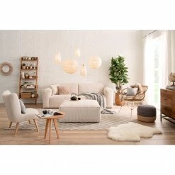 Ars Natura 3-Sitzer Sofa LORALAI - Cordstoff Lola: Creme -WOHNZIMMERMÖBEL Verkäufe 1000123336 180911 09581116 MOOD GALLERYIMAGES P000000001000123336 mood