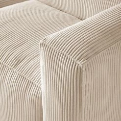Ars Natura 2-Sitzer Sofa LORALAI - Cordstoff Lola: Creme -WOHNZIMMERMÖBEL Verkäufe 1000123345 180716 09335478 GALLERYIMAGES P000000001000123345