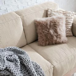 Ars Natura 2-Sitzer Sofa LORALAI - Cordstoff Lola: Creme -WOHNZIMMERMÖBEL Verkäufe 1000123345 180928 15260939 GALLERYIMAGES P000000001000123345