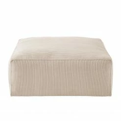 Ars Natura Polsterhocker LORALAI - Cordstoff Lola: Creme -WOHNZIMMERMÖBEL Verkäufe 1000123354 180716 093405148 GALLERYIMAGES P000000001000123354