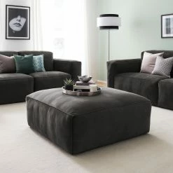 Jack & Alice Polsterhocker Greenwich - Dunkelgrau -WOHNZIMMERMÖBEL Verkäufe 1000123358 181011 09372141 MOOD GALLERYIMAGES P000000001000123358 mood