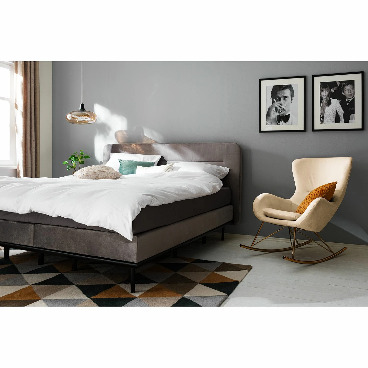 Jack & Alice Schaukelsessel Skamby - Samt - Creme 2 Jack & Alice Schaukelsessel Skamby - Samt - Creme – Bild 2