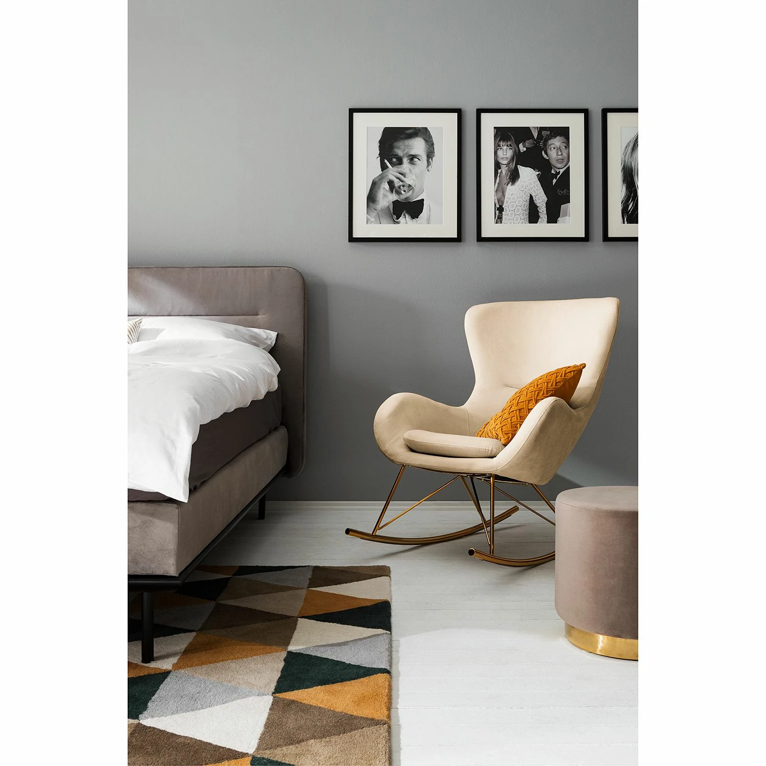 Jack & Alice Schaukelsessel Skamby - Samt - Creme 3 Jack & Alice Schaukelsessel Skamby - Samt - Creme – Bild 3