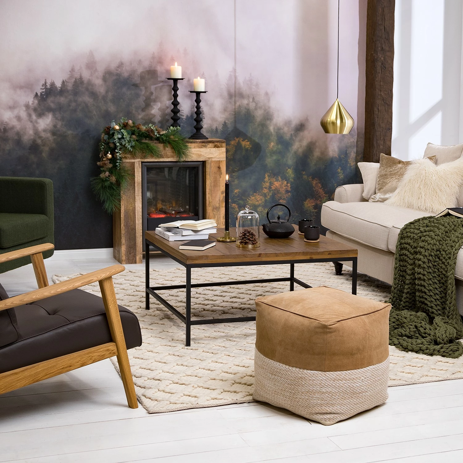 Ars manufacti Couchtisch Grasby - Altholz Pinie massiv / Metall - Pinie Dunkel / Schwarz 2 Ars manufacti Couchtisch Grasby - Altholz Pinie massiv / Metall - Pinie Dunkel / Schwarz – Bild 2