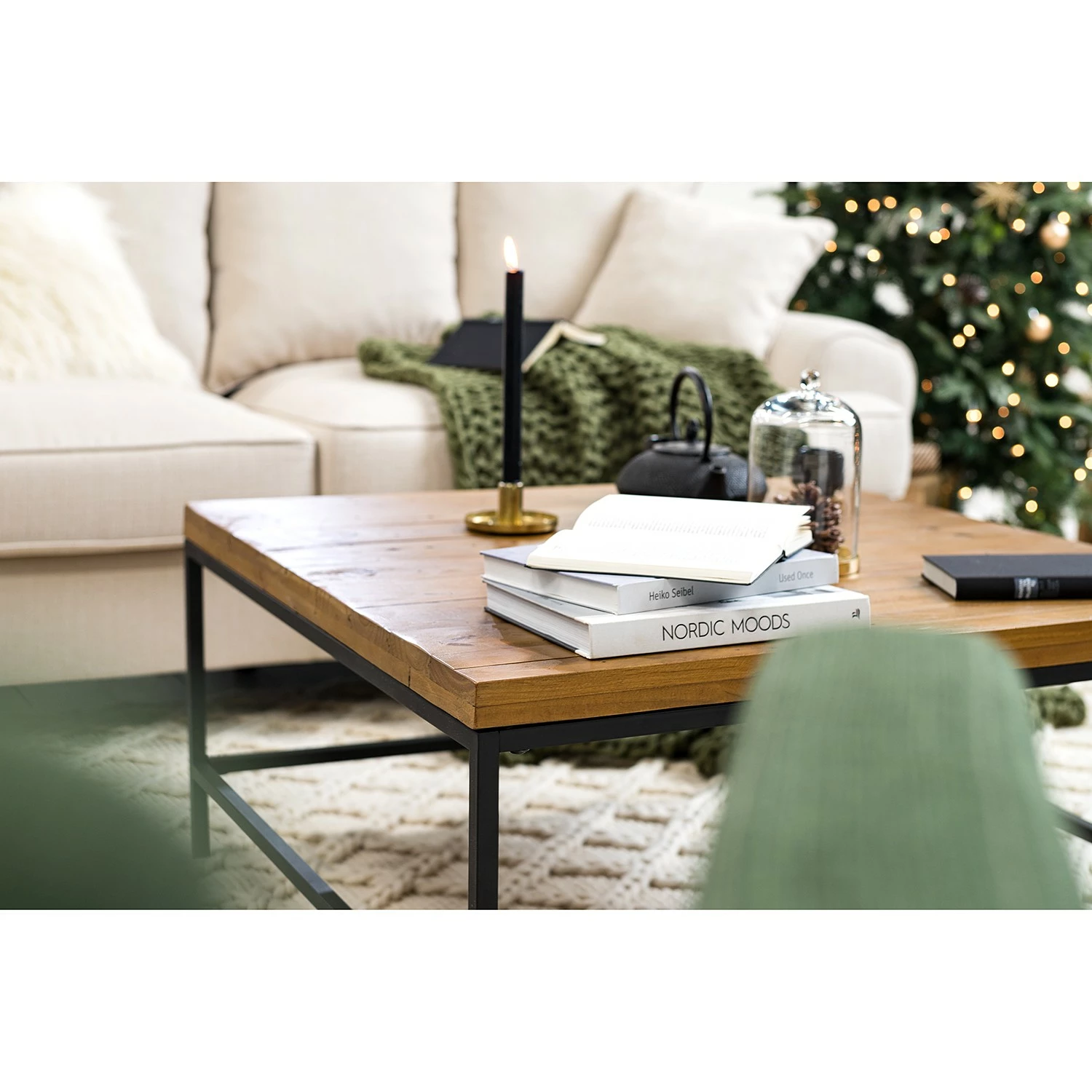 Ars manufacti Couchtisch Grasby - Altholz Pinie massiv / Metall - Pinie Dunkel / Schwarz 3 Ars manufacti Couchtisch Grasby - Altholz Pinie massiv / Metall - Pinie Dunkel / Schwarz – Bild 3
