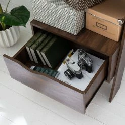 Mørteens Regal Gjora - Gummibaum teilmassiv - Walnuss -WOHNZIMMERMÖBEL Verkäufe 1000123440 190321 17262400004 GALLERYIMAGES P000000001000123440