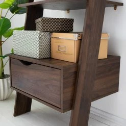 Mørteens Regal Gjora - Gummibaum teilmassiv - Walnuss -WOHNZIMMERMÖBEL Verkäufe 1000123440 190321 17262400005 GALLERYIMAGES P000000001000123440