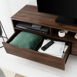 Mørteens TV-Lowboard Gjora III - Gummibaum teilmassiv - Walnuss -WOHNZIMMERMÖBEL Verkäufe 1000123475 190321 17262600025 GALLERYIMAGES P000000001000123475