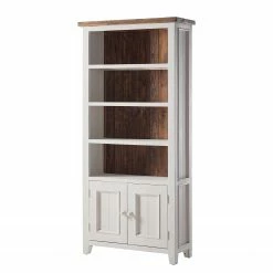 Maison Belfort Bücherregal Balignton I - Kiefer massiv - Weiß / Kiefer