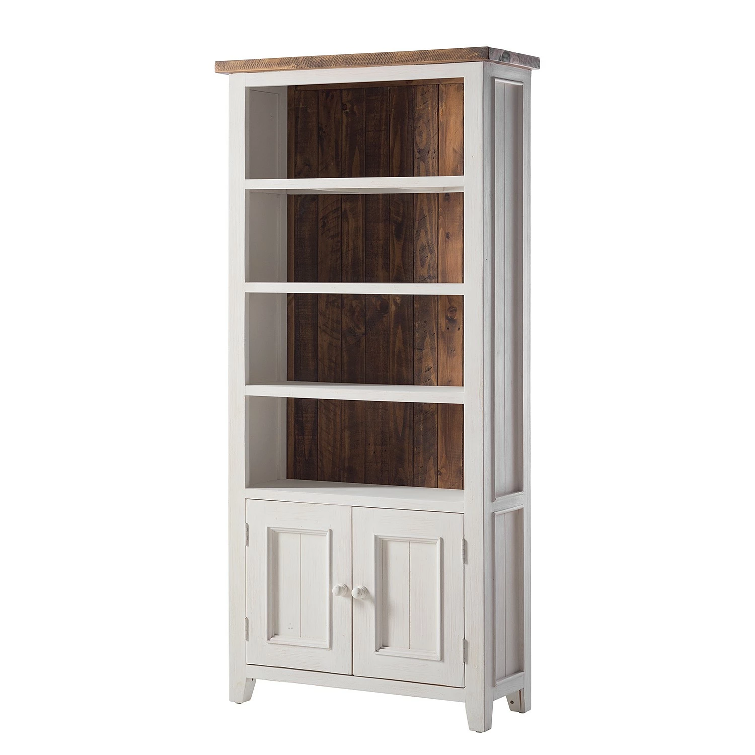 Maison Belfort Bücherregal Balignton I - Kiefer massiv - Weiß / Kiefer 1 Maison Belfort Bücherregal Balignton I - Kiefer massiv - Weiß / Kiefer