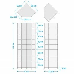 Fredriks Eckvitrine Amalia II - Silber -WOHNZIMMERMÖBEL Verkäufe 1000123617 190621 12570300096 GALLERYIMAGES P000000001000123617