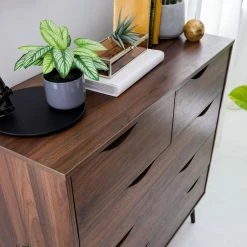 Mørteens Kommode Gjora II - Gummibaum teilmassiv - Walnuss -WOHNZIMMERMÖBEL Verkäufe 1000123696 190405 15413800017 GALLERYIMAGES P000000001000123696