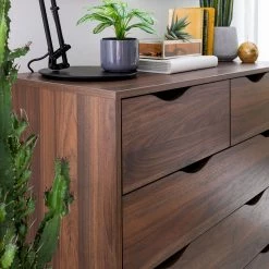 Mørteens Kommode Gjora II - Gummibaum teilmassiv - Walnuss -WOHNZIMMERMÖBEL Verkäufe 1000123696 190405 15413800018 GALLERYIMAGES P000000001000123696