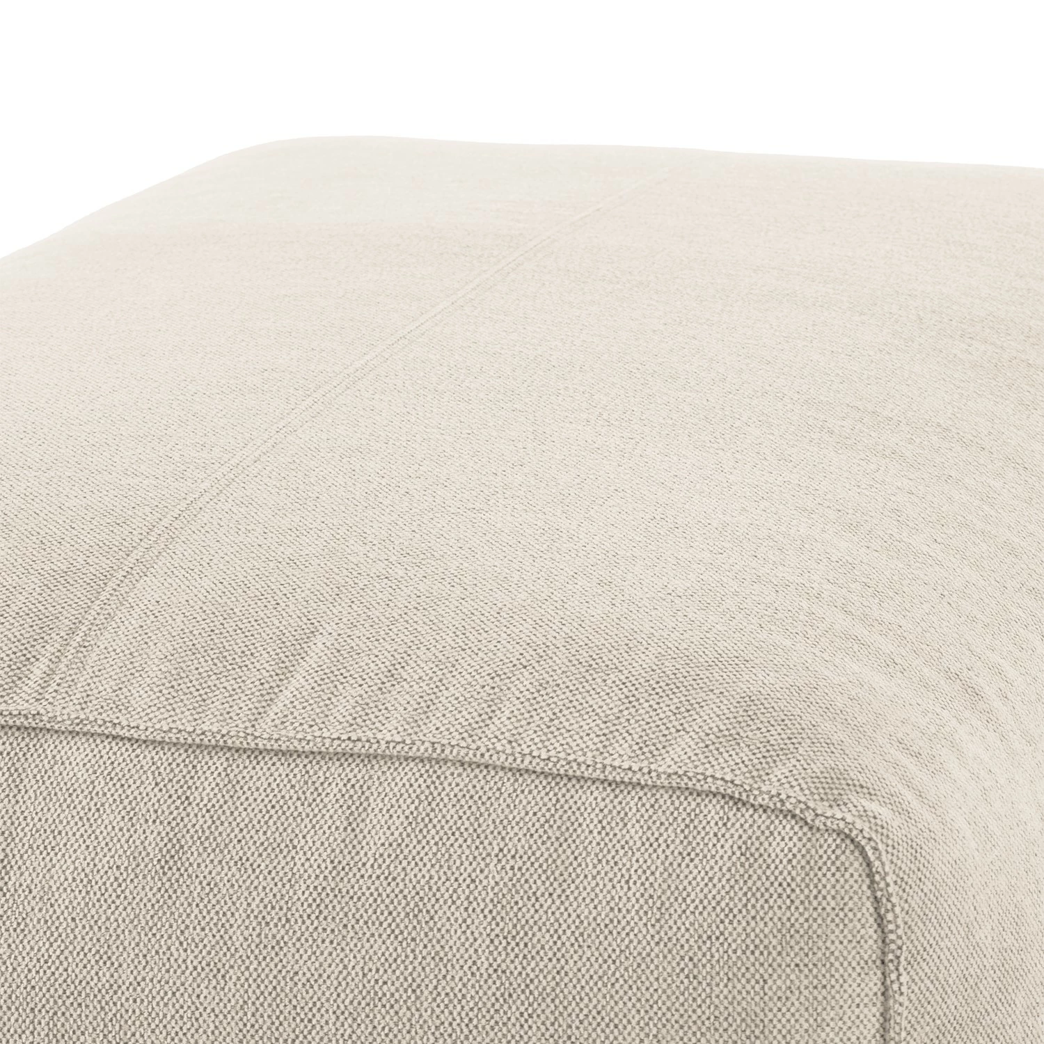 Studio Copenhagen Polsterhocker HUDSON - Webstoff Saia: Beige 11 Studio Copenhagen Polsterhocker HUDSON - Webstoff Saia: Beige – Bild 11