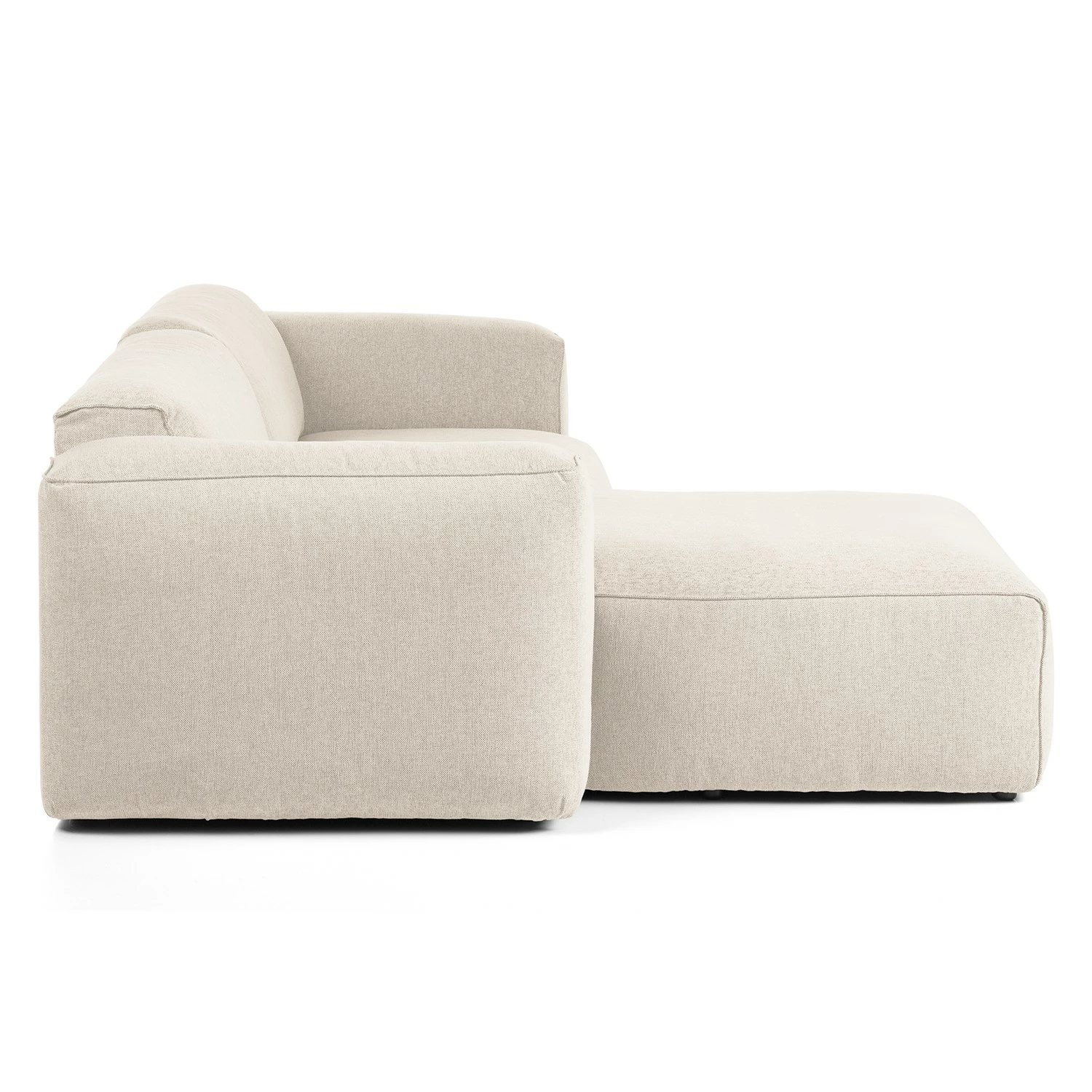 Studio Copenhagen Ecksofa HUDSON 1,5-Sitzer mit Longchair - Webstoff Saia: Beige - Longchair davorstehend links 5 Studio Copenhagen Ecksofa HUDSON 1,5-Sitzer mit Longchair - Webstoff Saia: Beige - Longchair davorstehend links – Bild 5