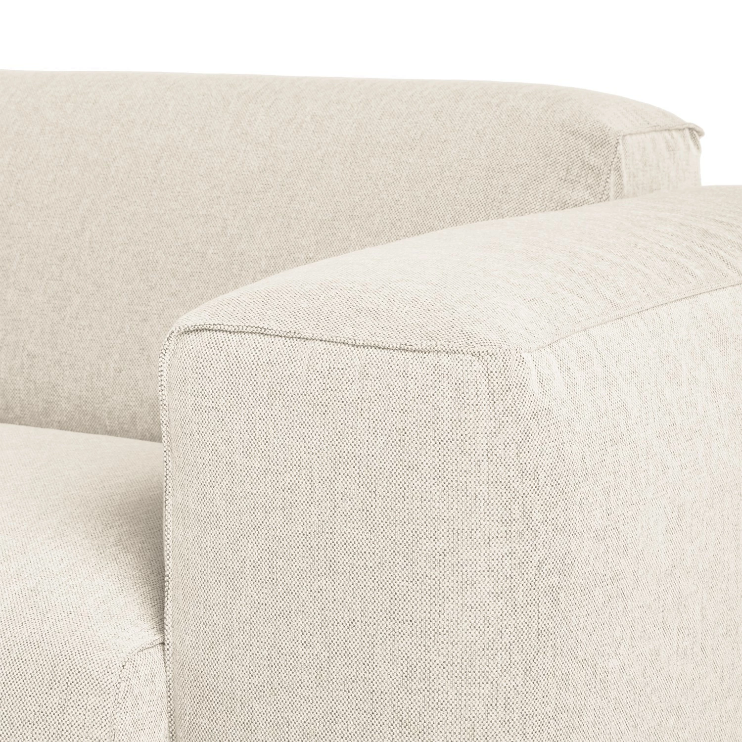 Studio Copenhagen Ecksofa HUDSON 1,5-Sitzer mit Longchair - Webstoff Saia: Beige - Longchair davorstehend links 14 Studio Copenhagen Ecksofa HUDSON 1,5-Sitzer mit Longchair - Webstoff Saia: Beige - Longchair davorstehend links – Bild 14