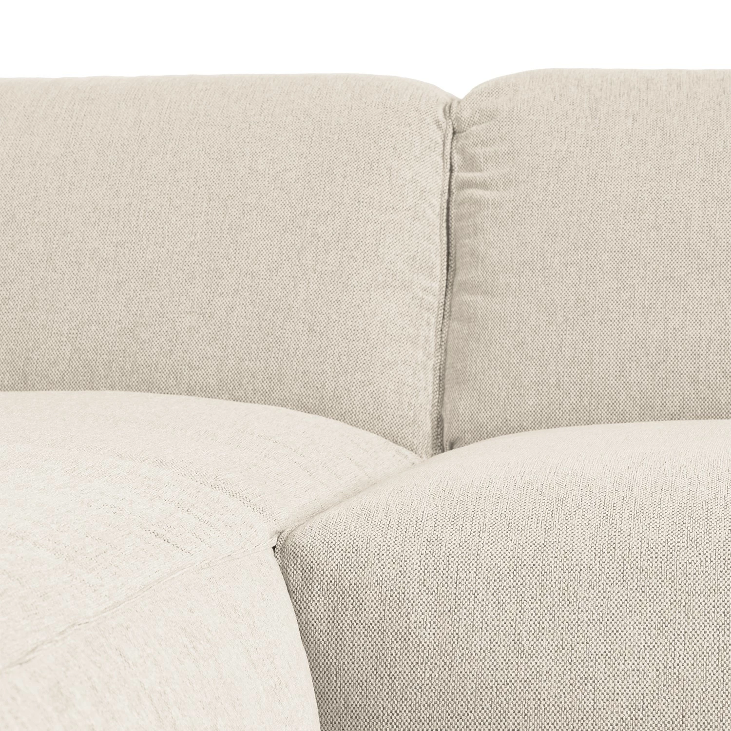 Studio Copenhagen Ecksofa HUDSON 1,5-Sitzer mit Longchair - Webstoff Saia: Beige - Longchair davorstehend links 15 Studio Copenhagen Ecksofa HUDSON 1,5-Sitzer mit Longchair - Webstoff Saia: Beige - Longchair davorstehend links – Bild 15