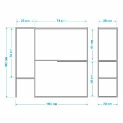 Red Living Regal Soltas - Akazie massiv / Metall - Akazie / Schwarz -WOHNZIMMERMÖBEL Verkäufe 1000124007 180720 11015904 GALLERYIMAGES P000000001000124007