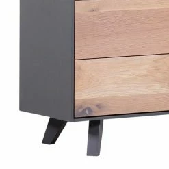 Norrwood Vitrinenschrank Colfax - Eiche teilmassiv - Eiche / Grau -WOHNZIMMERMÖBEL Verkäufe 1000124011 180803 14033071 GALLERYIMAGES P000000001000124011