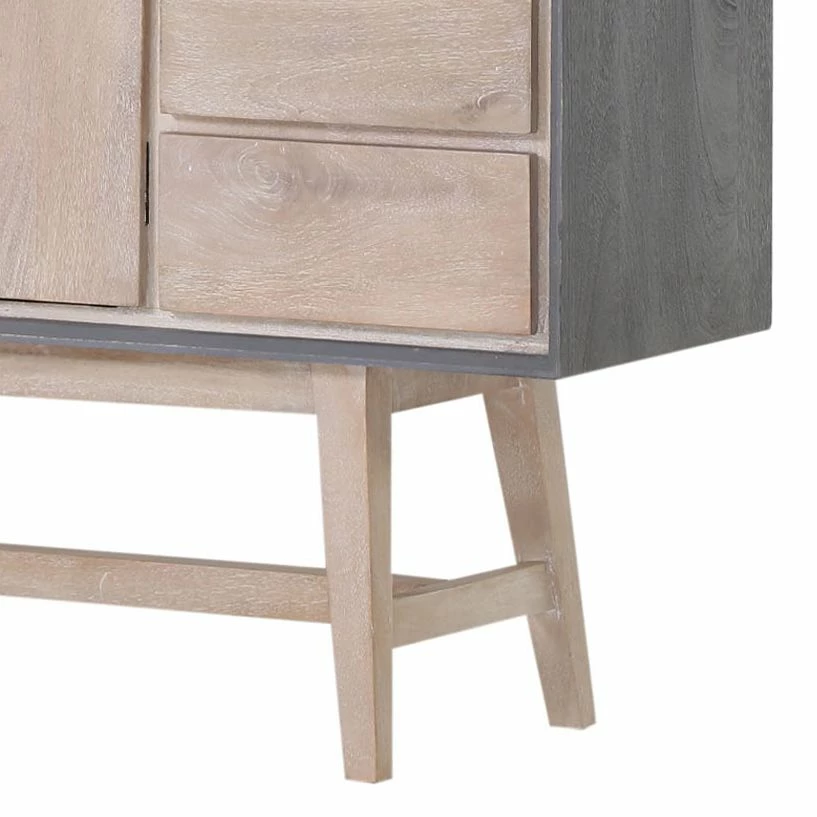 Norrwood Sideboard Karis - Mango massiv - Grau / Mango 5 Norrwood Sideboard Karis - Mango massiv - Grau / Mango – Bild 5