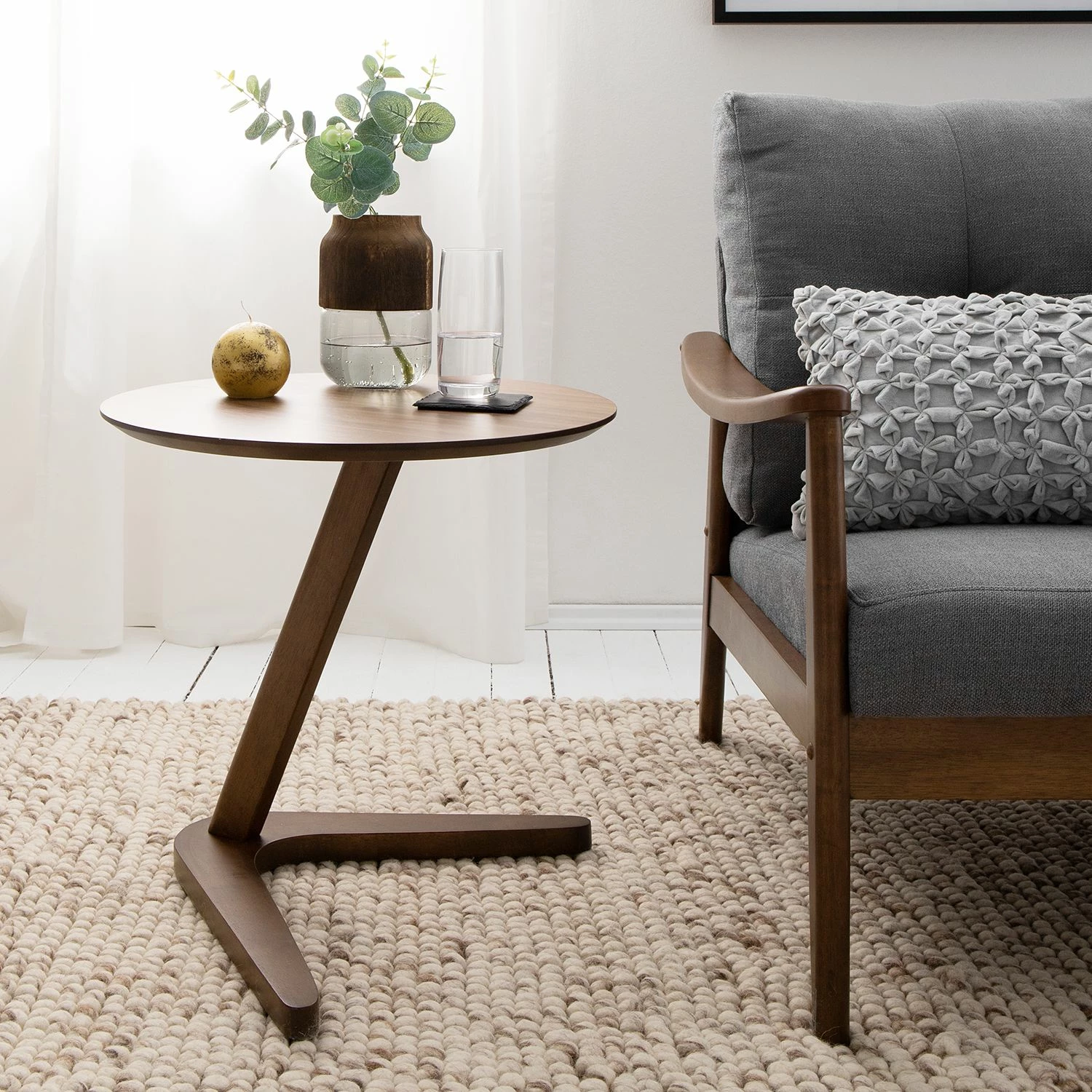 Mørteens Beistelltisch Chicky - Gummibaum teilmassiv - Walnuss 10 Mørteens Beistelltisch Chicky - Gummibaum teilmassiv - Walnuss – Bild 10