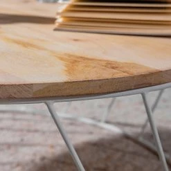 Norrwood Couchtisch Gabiarra - Akazie massiv / Eisen - Mango Hell / Weiß -WOHNZIMMERMÖBEL Verkäufe 1000124057 211202 164842000033 DETAILS P000000001000124057