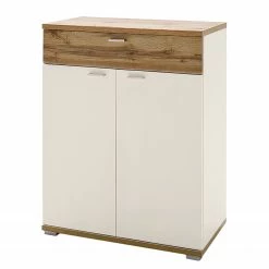 Loftscape Kommode Kunra II - Weiß / Wotan Eiche Dekor