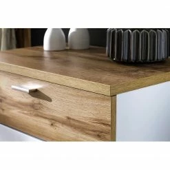 Loftscape Kommode Kunra II - Weiß / Wotan Eiche Dekor -WOHNZIMMERMÖBEL Verkäufe 1000124411 200811 14072001270 DETAILS P000000001000124411