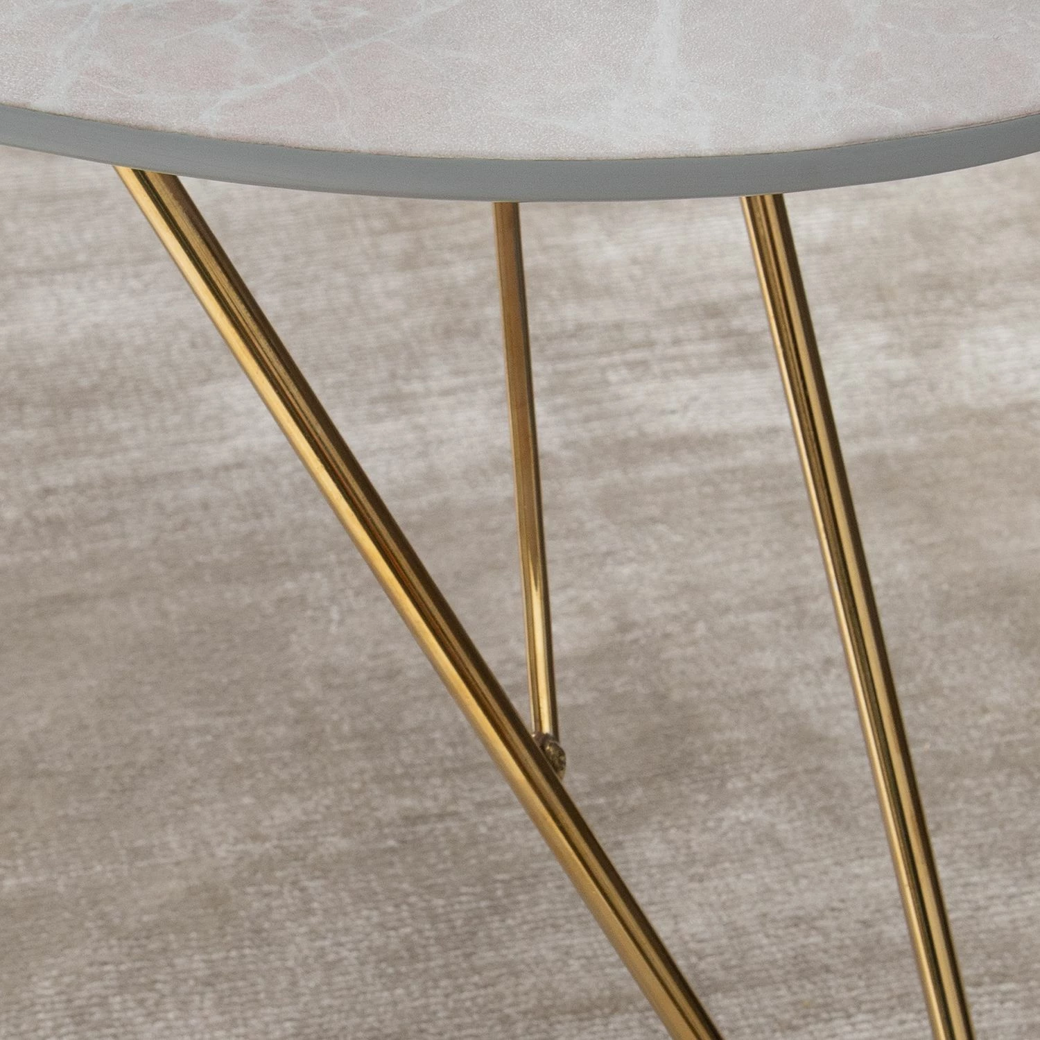 Jack & Alice Couchtisch Sherry ll - Marmor Hellgrau Dekor / Gold 9 Jack & Alice Couchtisch Sherry ll - Marmor Hellgrau Dekor / Gold – Bild 9