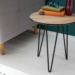 Mørteens Beistelltisch Kess l - Eiche Dekor Hellbraun / Schwarz -WOHNZIMMERMÖBEL Verkäufe 1000125122 190315 09501500004 GALLERYIMAGES P000000001000125122