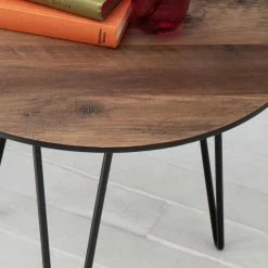 Mørteens Beistelltisch Kess ll - Eiche Vintage Dekor Dunkelbraun / Schwarz -WOHNZIMMERMÖBEL Verkäufe 1000125123 190320 10182000002 GALLERYIMAGES P000000001000125123