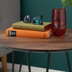 Mørteens Beistelltisch Kess ll - Eiche Vintage Dekor Dunkelbraun / Schwarz -WOHNZIMMERMÖBEL Verkäufe 1000125123 190320 10182000003 GALLERYIMAGES P000000001000125123